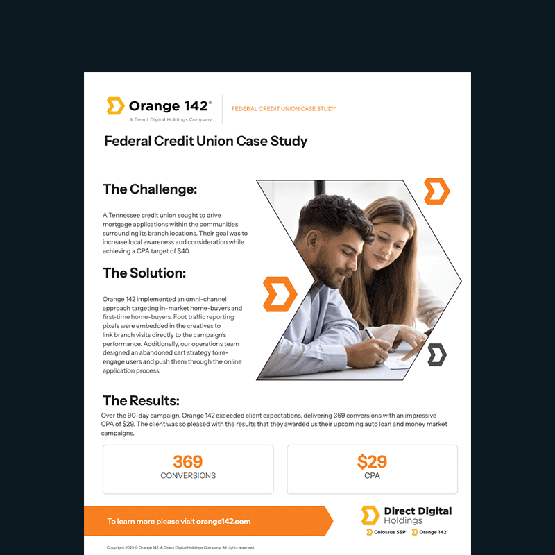 O142 Case Study Credit Union